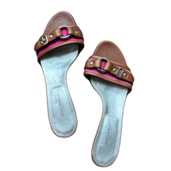 Dolce & Gabbana Open Toe Kitten Heels | 38.5 - Picture 5 of 11